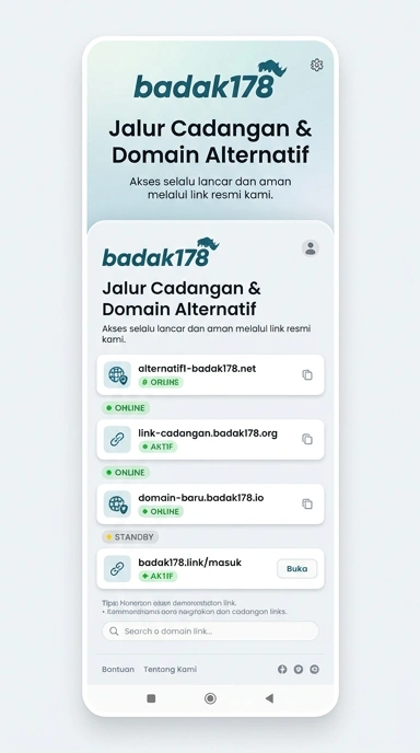 Tampilan link alternatif badak178